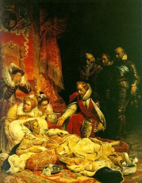 ポール・ドラローシュ Painting - エリザベスの死 1828 年の歴史 イポリット・ドラローシュ